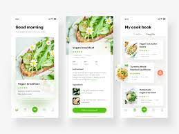 A Vegetarian App Design App Design Food App Mobile App Design Inspiration