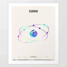 Fluorine Element Art Art Print By Finlaymcnevin Society6 Art Prints Art Print