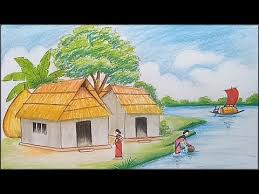 In this period, drawing is the most favorite part for kids to learn. How To Draw Landscape Scenery Of Beautiful Nature Step By Step Myhobbyclass Com