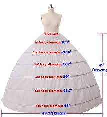 Missydress Full A Line 6 Hoop Floor Length Bridal Dress Gown Slip Petticoat White Free Size At Amazon Petticoat Pattern Skirt Patterns Sewing Crinoline Dress