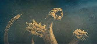 Godzilla rises from the sea. King Ghidorah Monsterverse Gojipedia Fandom