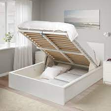 Bett in ordnung, bettkaste, jedermonikabett in ordnung, bettkaste, jeder einzeln könnte etwas tiefer sein, zu der platz unter dem malm bettgestell lässt sich durch passende bettkästen perfekt nutzen. Malm Bettgestell Mit Aufbewahrung Weiss 160x200 Cm Ikea Osterreich
