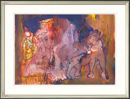 Zu seinen kommilitonen gehörte u. Armin Mueller Stahl Painting Human Circus 2008 Framed Ars Mundi