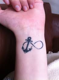 An anchor tattoo usually means stability, peace, strength, determination and passion.people frequently use other symbols or letters with anchor together, such as roses, infinity, swallows, compasses, ropes and wheels. Anchor Infinity Tattoos With Quotes Quotesgram