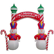 Make holidays magical, throw the best events Holiday Living Gemmy Inflatable Illuminated Decoration Archway Snowman 9 X 9 X 3 2 Ft Multicolour 118191 Rona
