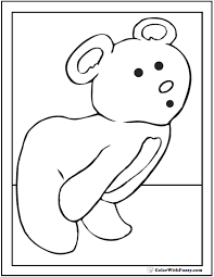 Line drawing teddy bear free download clip art. Teddy Bear Coloring Pages For Fun