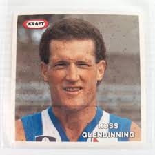 1985 KRAFT VFL Sticker. Ross Glendinning. North Melbourne. Excellent  Condition. $22.95
