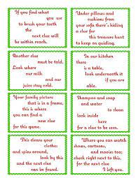 To get this free printable all you need to do is click the image or link below and print away. Treasure Hunt Clue Cards Page 1 Elfoutfitters Com Elfoutfitters Free Printable Christmas Scavenger Hunt Treasure Hunt Clues Scavenger Hunt Riddles