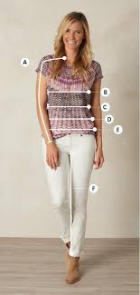 Womens Prana Clothing Size Chart