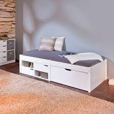 Cabin bed midsleeper sleepstation with chest of drawers, cabinet, desk kids. Camden Storage Bed In White With 2 Drawers And Pullout Cabinet 450 95 Go Furniture Co Uk