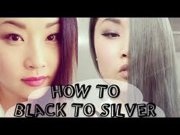 It is about picking a hair color that not only matches your skin tone but also accentuates silver is one of the hottest hair colors right now. How To Secret To Bleaching Dark Asian Hair Silver Grey Granny Hair With Dark Roots Diy Ninja Youtube