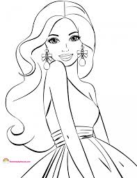 Barbie Coloring Pages Archives Rainbow Playhouse Coloring Pages For Kids Barbie Para Colorear Princesas Para Colorear Colorear Princesas