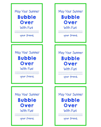 The tag says have a kool summer!. End Of School Year Gift Bubble Gift Tags And Free Printable End Of School Year End Of School Bubble Gift