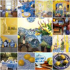 And Yellow The French Tangerine Blue Yellow Kitchens Yellow Kitchen Decor Yellow Decor