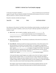 Please review the pet application policy carefully below: Animal Care Trust Sample Language
