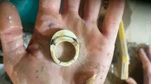 If there is any questions or things you would want specified you can watch m. How To Make A Rock Ring With A Dremel Rotary Tool And A Drill Lapidary Dremel Rock Rings Dremel Wood Carving
