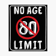 Finding the right gift for an 80 year old man isn't always easy. No Age Limit 80th Birthday Gifts Funny B Day For 80 Year Old Poster By Memwear Redbubble