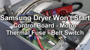 Errors such as water supply, water drain, unbalance and overflow can be reset using the same method. Samsung Dryer Won T Start Or Spin Troubleshooting And Repair Guide Youtube