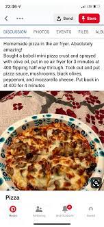 Air Fryer Pizza Air Fryer Recipes Easy Air Fryer Dinner Recipes Air Fryer Recipes Healthy