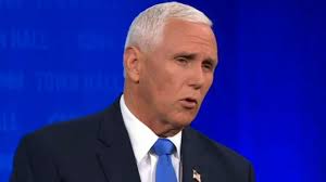 Pence takes aim at Trump