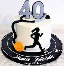 Check our cake designs and ideas. 23 Great Picture Of Runner Birthday Cake Entitlementtrap Com Running Cake 40th Birthday Cakes Cake
