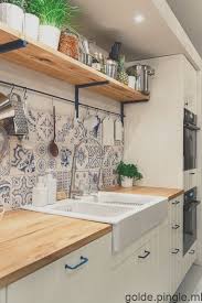 Kitchen Decoration Kitchen Kitchen Wood And White Credence Blue Kitchen Kitchen Cuisine Bois Decoration Cuisine Cuisine Blanche Et Bois