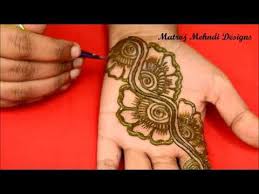 Simple Arabic Mehandi Design Easy And Quick Henna Tattoo Indu S Henna Youtube Simple Arabic Mehndi Designs Mehndi Designs Floral Henna Designs