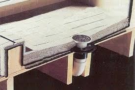 How To Make A Concrete Shower Pan Hunker Concrete Shower Pan Concrete Shower Diy Shower Pan