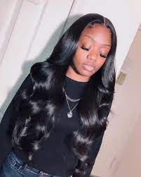 Black Wave Lace Front Wigs Indian Wavy Wig Wigsladies Hair Waves Long Hair Styles Wig Hairstyles