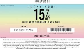 15 Off At Forever 21 Xxi Forever For Love 21 Or F21 Red Or Online Via Promo Code Vip15 Coupon Apps App Coding
