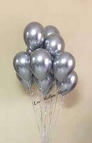 Chrome Silver Balloon Bouquet Silver Balloon Balloon Bouquet 16 Balloons