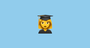 The Woman Student Emoji Is A Sequence Of The Woman And Graduation Cap Emojis These Display As A Single Emoji On Supported P Student Emoji Graduation Cap