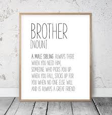 Brother Definition Sign Funny Definition Print Brother Etsy Funny Definition Sister Quotes Funny Funny Printables