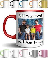 The mugs with flaws have small imperfections like lighter inking on a few letters. Custom Coffee Mugs Add Your Name Text Letters Or Photos Personalized Ceramic Cups With Text Picture Logo Monogram Novelty Mug Buy Online In Sweden At Sweden Desertcart Com Productid 59413491