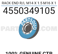 4550349105 CTR RACK END R/L M14 X 1.5 M16 X 1