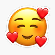 They generally have very big and kinda creepy eyes. Heart Face Emoji Stickers Redbubble