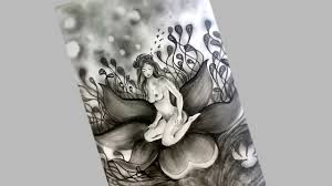 Pencil Sketch Drawing Flower Lady Easy Pencil Shading Youtube I'm sure you will be thrilled to see realistic flower drawings on a large canvas.
