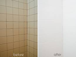 Valspar terracotta touch is made specifically for tile and glass, as well as wood, metal, and plastic. A Bathroom Tile Makeover With Paint Ramshackle Glam Painting Bathroom Tiles Bathtub Tile Bathroom Makeover Paint