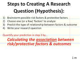 Research question is in a question format whereas research hypothesis is a propositional statement albeit both contain constructs / variables & their relationships that need to be empirically tested. Ppt Steps To Creating A Research Question Hypothesis Powerpoint Presentation Id 4655330