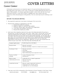 Esl efl asp business english classes example letter and guide to writing cover letters for job interviews to be included with the resume or cv a key part of almost any job application is a cover letter. Studentaffairs Jhu Edu
