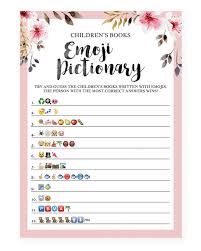 Baby shower emoji pictionary is a very popular creative and original game.this game is a perfect choice for baby shower parties. Emoji Pictionary Printable For Girl Baby Shower By Littlesizzle Baby Shower Songs Baby Shower Printables Baby Shower Games Unique