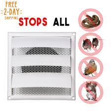 6 Inch Louvered Dryer Air Vent Cap Cover With Pest Guard Metal Screen Easy Inst Venttech Metal Screen Air Vent Dryer Vent