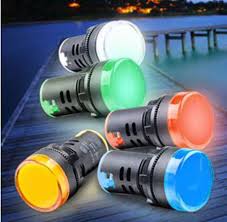 22mm Red Yellow Blue Green White Ad16 22ds Led Indicator Lights Signal Pilot Lamp 6 3 12 24 36 48 110 220 Indicator Lights Yellow Blue And White Led Indicator