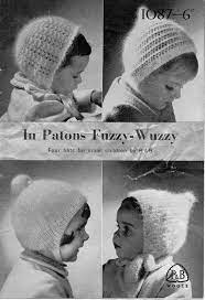 Vintage Baby Hats Knitting Pattern Pdf Baby Bonnet Girls Hat Etsy Baby Hat Knitting Pattern Baby Hats Knitting Vintage Knitting Patterns