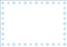 Snowflake border clipart free download! Light Blue Snowflake Frame Free Png Image Illustoon