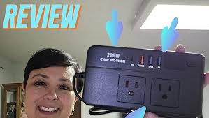 Amazon.com: 200W Car Power Inverter DC 12V to 110V AC,Cigarette Lighter  Adapter Plug with [65W USB-C]/USB-Fast Charger 24W/Multiple USB/Laptop car  Charger with Voltage Display : Automotive