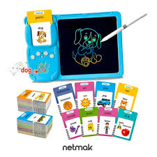 Pizarra Magica C/Targetas Didacticas Netmak (NM-PM201-B) Azul