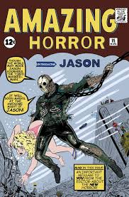 Despite the fact that jason only appears briefly, the character's trademark hockey mask is featured prominently on the cover in an obvious attempt. Friday The 13th Jason 1st Appearance By Dougsq Buy Shirts Here Http Tee Pub Lic E8sgnoxnyr0 Comics Comic Books Art Horror Comics
