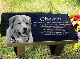 Photo Granite Pet Memorial Bench 24 Quot X 14 Quot X 14 Quot High Shipping Included Granite Pet Memorials Pet Headstones Pet Memorials