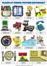 Places At School Esl Printable Worksheets And Exercises All About Me Preschool School Pictures School
